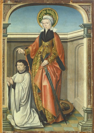 St. Catharina van Alexandrië door The Master of Kappenberg The Master of Kappenberg
